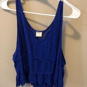 Free People blue tank